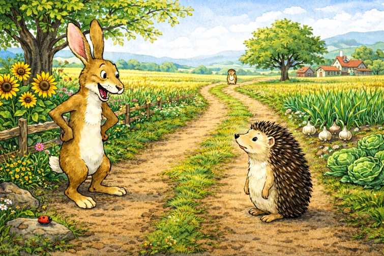 Der Hase und der Igel, Fabel