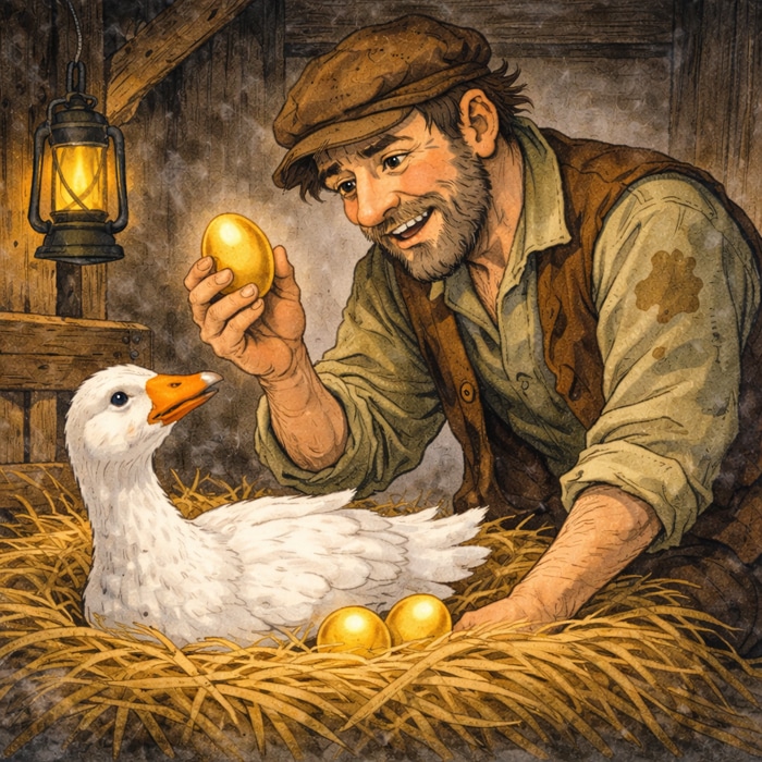 Die Gans Die Goldene Eier Legte Bekannte Fabel Mit Bildern Die Gans Die Goldene Eier Legte Bekannte Fabel Mit Bildern