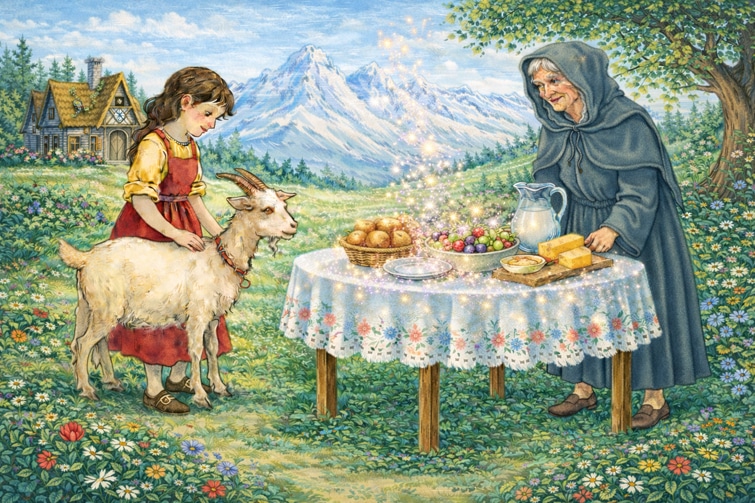 Märchen: Einäuglein, Zweiäuglein und Dreiäuglein