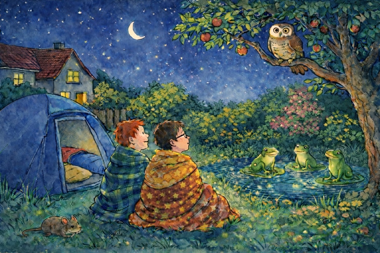 Nacht im Gartencamp: Klanggeschichte