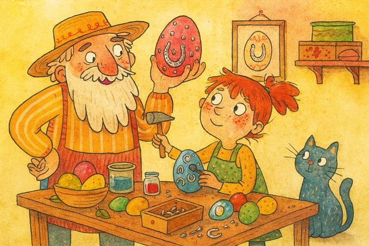 Das Ei mit den kleinen Hufeisen - Ostergeschichte