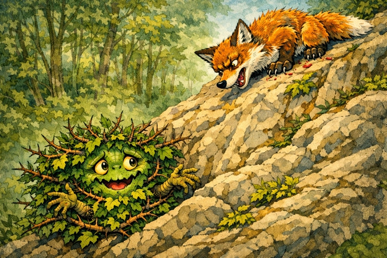 Fabel nach Äsop: Der Fuchs und der Dornenstrauch, hier die Diskussion
