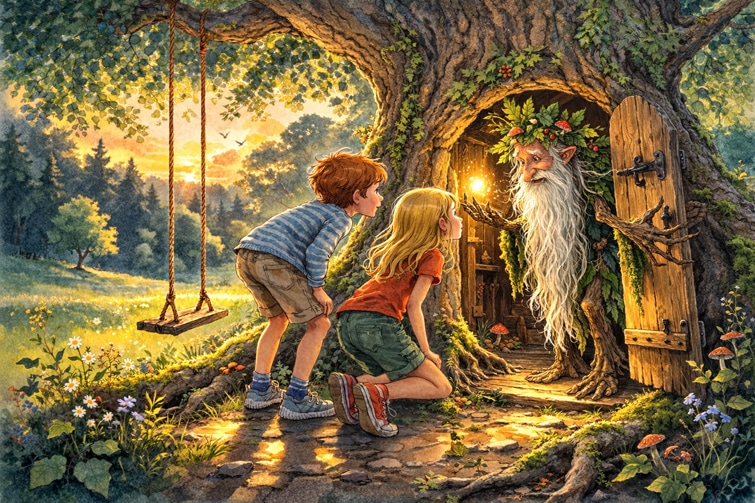 Der Hüter des alten Baumes - Gute-Nacht-Geschichte