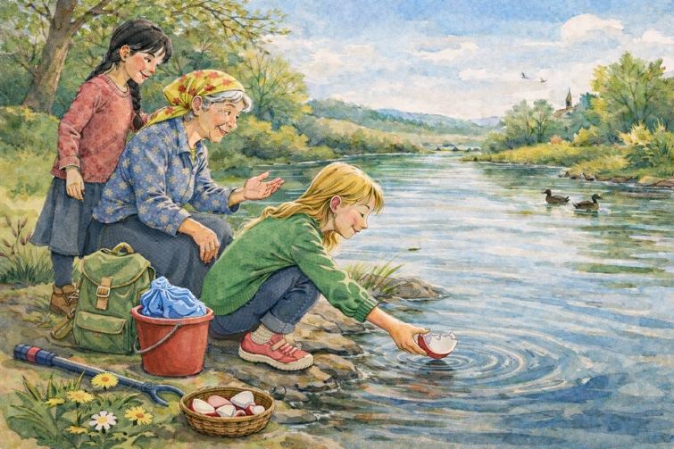 Eierschalenpost für die Blajini - Ostergeschichte