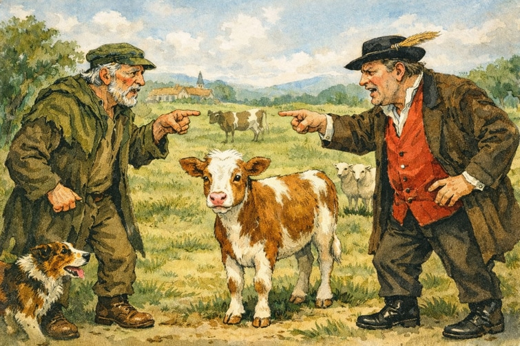 Märchen: Die kluge Manka, hier der Streit