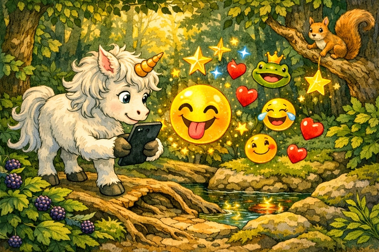 Das Einhorn mit dem verzauberten Handy - Märchen