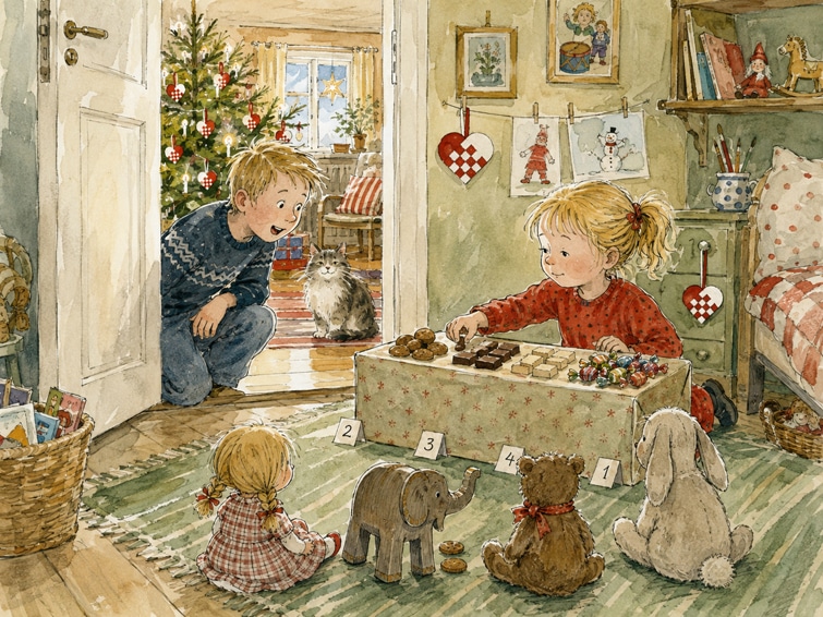 Die geplünderten Weihnachtsherzen - Geschichte zu Weihnachten