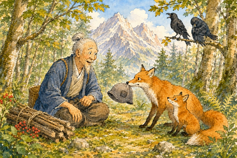 Die magische Hörhaube - japanisches Märchen