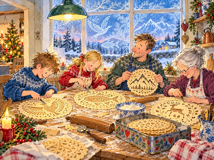 Im Frost verborgen, Weihnachtsgeschichte