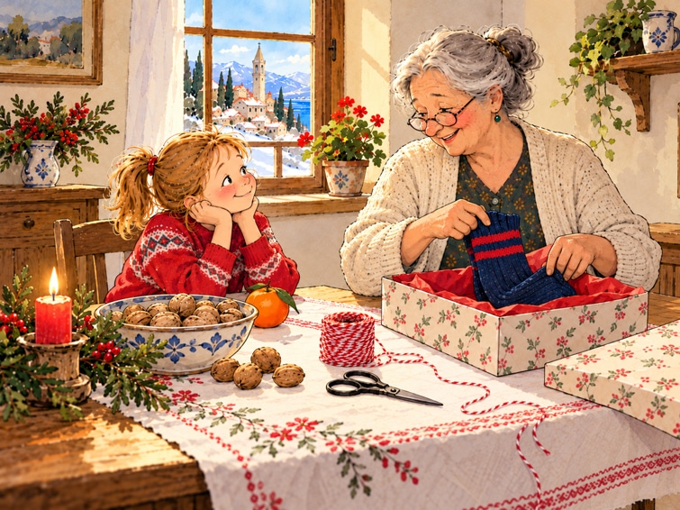 Die Glücksbringerin: Weihnachtsgeschichte mit Oma und Enkelin