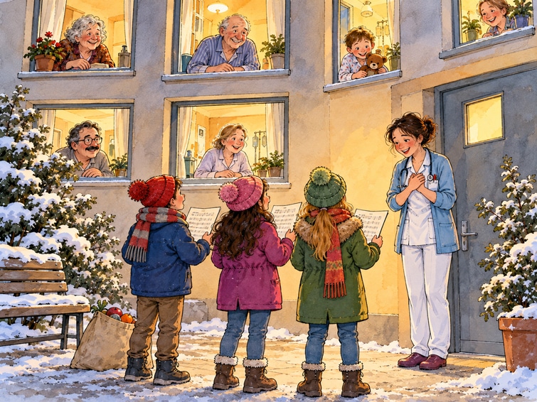 Ein Weihnachtslied für Mama, Weihnachtsgeschichte