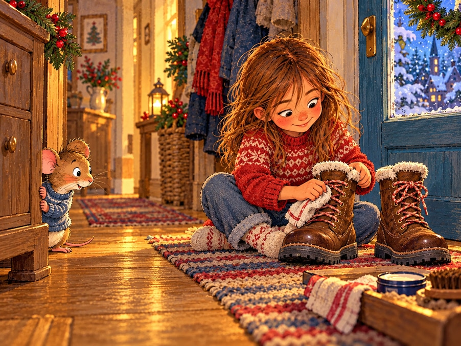 Weihnachtsgeschichte: Mäuschen Mika und der kleinste Nikolausstiefel