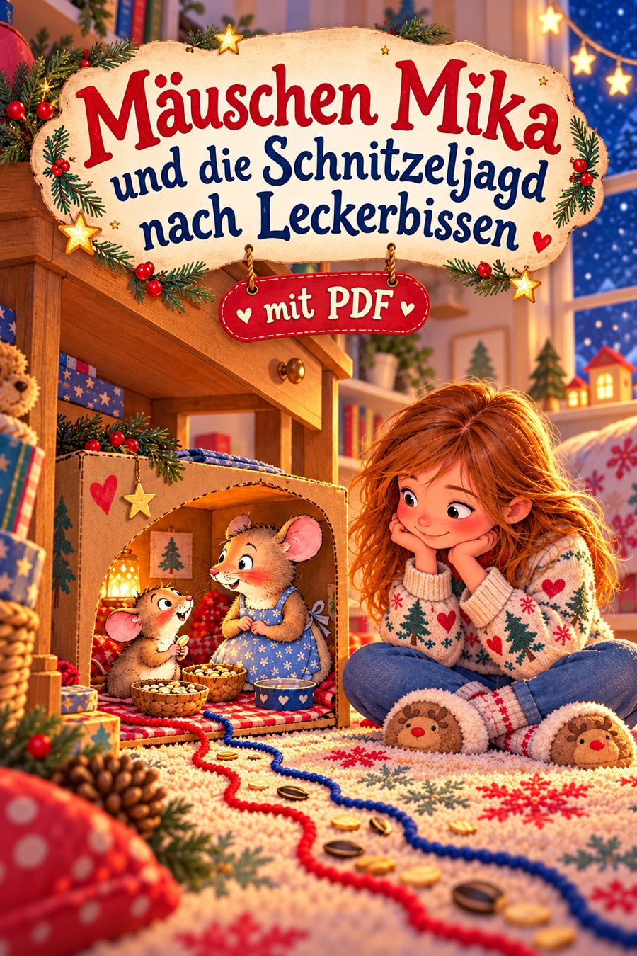 Mäuschen Mika und die Schnitzeljagd nach Leckerbissen, Weihnachtsgeschichte Mäuschen Mika und die Schnitzeljagd nach Leckerbissen, Weihnachtsgeschichte