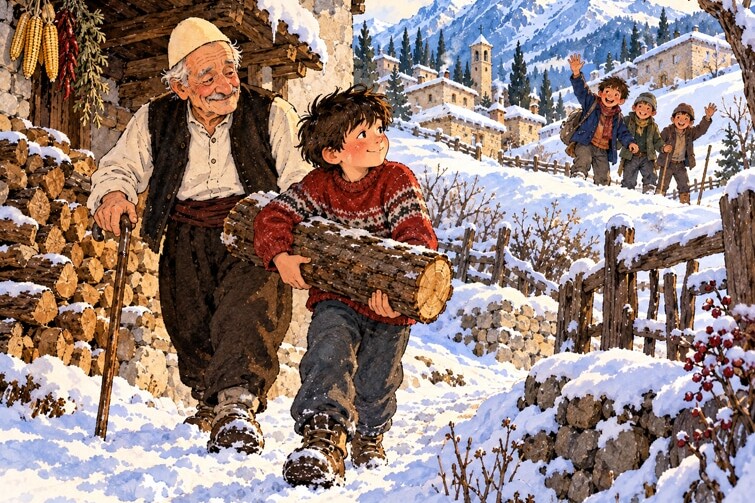 Im Frost verborgen - Weihnachtsgeschichte mit Weihnachtsbrauch aus Island Das Versprechen an den Großvater - Weihnachtsgeschichte