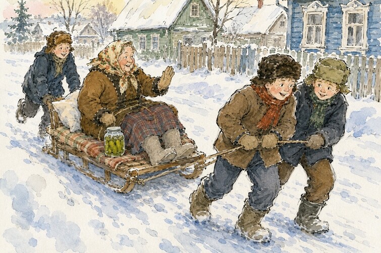 Das Versprechen an den Großvater - Weihnachtsgeschichte mit Weihnachtsbrauch aus Albanien Der falsche Weg - Weihnachtsgeschichte aus Belarus